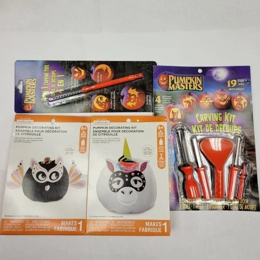 New Halloween Creatology Pumpkin Carving Craft Kit bundle